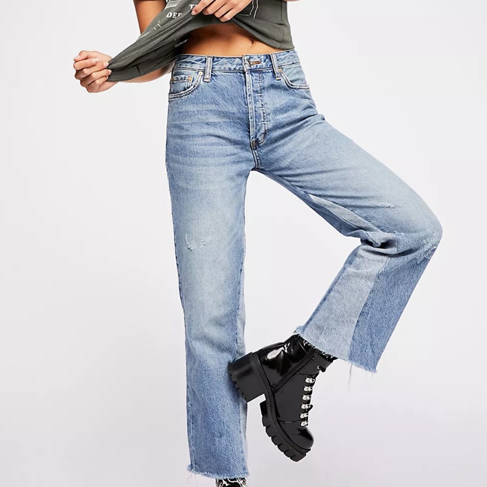 Vintage Crop Straight-Leg Jeans
Free Prople